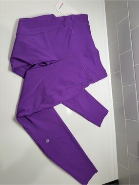 Lululemon Fast and Free leggings with pockets College Purple with tag